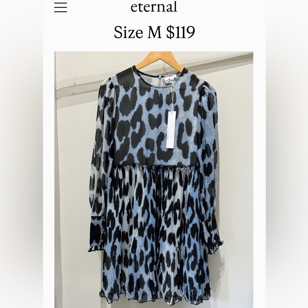 GANNi leopard print dress
